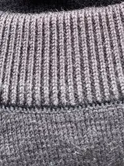 Vorschaubild 4 von Damen Pullover Langarm Rippstrick Uni Schwarz Gr. 36/S