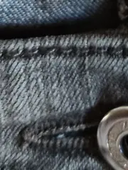 Vorschaubild 5 von Damen Jeans Regular Fit Gr. 44 Grau Stickerei Strass