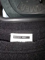 Vorschaubild 3 von Damen Pullover Schwarz Gr. XS Basic Langarm Strickpullover