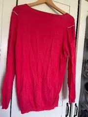 Vorschaubild 4 von Strickjacke Damen Gr. 40 Pink Viskose Cardigan Langarm