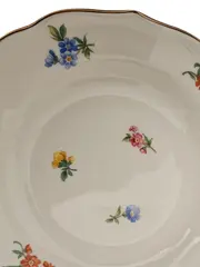 Vorschaubild 2 von Dekoschale Teller Porzellan Klassisch Blumenmuster Weiß