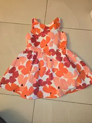 Vorschaubild 2 von Mädchen Sommerkleid Gr. 92 Baumwolle Blumenmuster Mehrfarbig