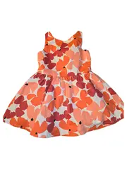 Vorschaubild 1 von Mädchen Sommerkleid Gr. 92 Baumwolle Blumenmuster Mehrfarbig