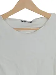 Vorschaubild 3 von Damen Top Shirt Gr. 36/S Weiß Casual Baumwolle