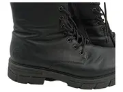 Vorschaubild 4 von Damen Stiefel Schwarz Gr. 42 Leder Schnürstiefel Combat Boots