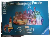 Vorschaubild 1 von Puzzle Silhouette NYC New York 1158 Teile