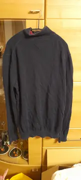 Vorschaubild 2 von Herren Pullover Blau Gr. 54 XXL Baumwolle Rippstrick Logo