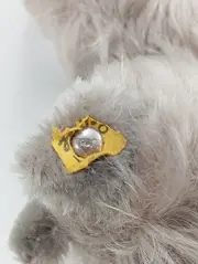 Vorschaubild 2 von Kuscheltier Hund Grau 14cm Retro Klassisch Plüschtier Sammlerstück