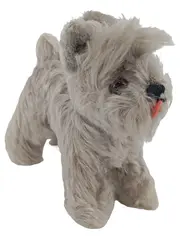 Vorschaubild 1 von Kuscheltier Hund Grau 14cm Retro Klassisch Plüschtier Sammlerstück