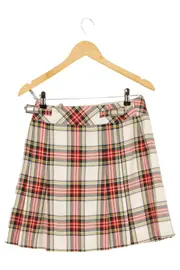 Vorschaubild 2 von Damen A-Linienrock Gr. 36 Kariert Tartan Schottenmuster Midi