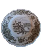 Vorschaubild 1 von Sammelteller Schloss Florales Muster Braun 19cm Porzellan