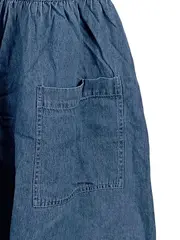 Vorschaubild 6 von Jeanskleid Damen Gr. 36 S Ärmellos Casual Blau Baumwolle