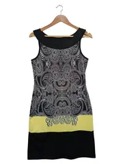 Vorschaubild 1 von Damen Freizeitkleid Gr. 40 L Mehrfarbig Paisley Muster Casual