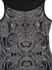 Vorschaubild 2 von Damen Freizeitkleid Gr. 40 L Mehrfarbig Paisley Muster Casual