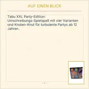 Vorschaubild 3 von Tabu XXL Parker Spiele Partyspiel 4 Varianten Knoten-Knut