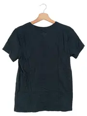 Vorschaubild 2 von Damen T-Shirt Basic Logo Print Schwarz Gr. 36/S Baumwolle