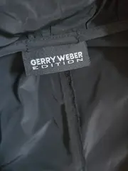 Vorschaubild 4 von Damen Blazer Jacke Gr. 38 Schwarz Elegant Rüschenkragen