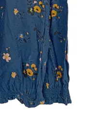 Vorschaubild 4 von Damen Bluse Blumenmuster Gr. 38 Viskose Casual Langarm