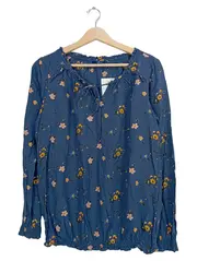 Vorschaubild 1 von Damen Bluse Blumenmuster Gr. 38 Viskose Casual Langarm