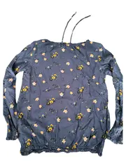 Vorschaubild 8 von Damen Bluse Blumenmuster Gr. 38 Viskose Casual Langarm