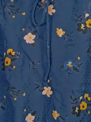 Vorschaubild 5 von Damen Bluse Blumenmuster Gr. 38 Viskose Casual Langarm