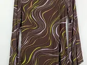 Vorschaubild 3 von Damen Freizeitkleid Gr. 40 Braun Modern Grafisches Muster Viskose