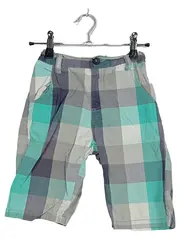 Vorschaubild 1 von Kinder Cargo Shorts Kariert Gr. 134 Baumwolle Jungen
