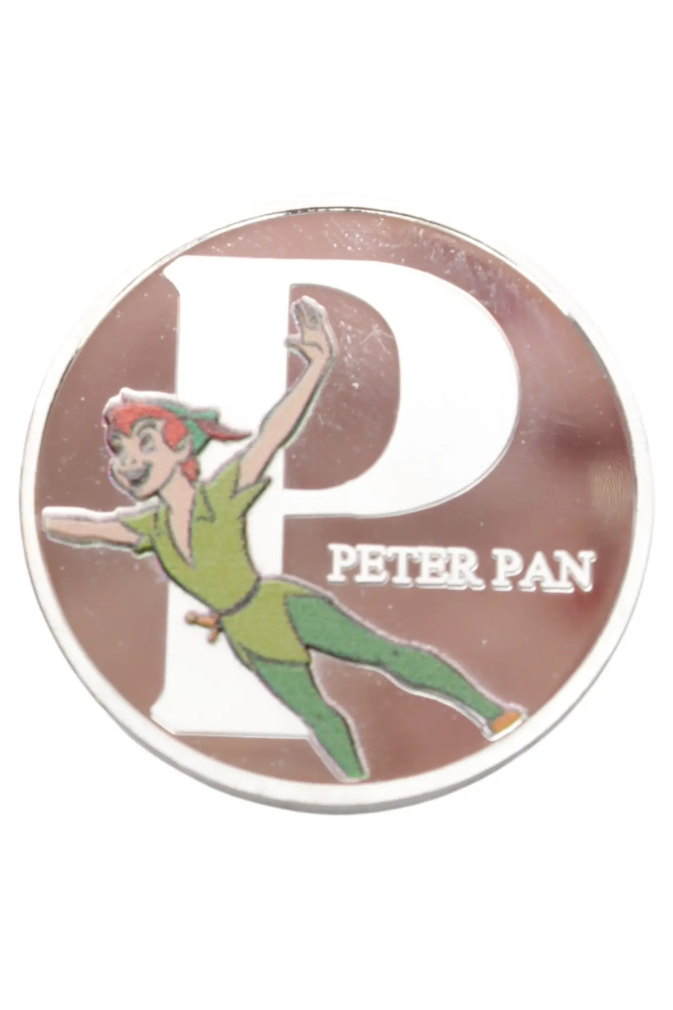 Disney Peter Pan Sammlermünze Buchstabe P The A-Z Collection Medaille Taler