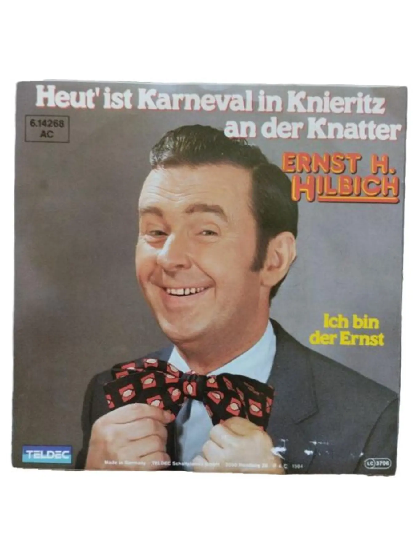 Ernst H. Hilbich Karneval Schlager Vinyl Single Heut ist Karneval in Knieritz