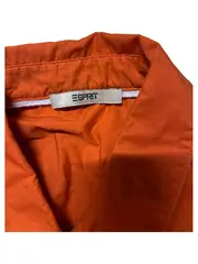 Vorschaubild 3 von Hemdbluse Damen Gr. L Orange Baumwolle Oversized Langarm
