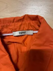 Vorschaubild 4 von Hemdbluse Damen Gr. L Orange Baumwolle Oversized Langarm