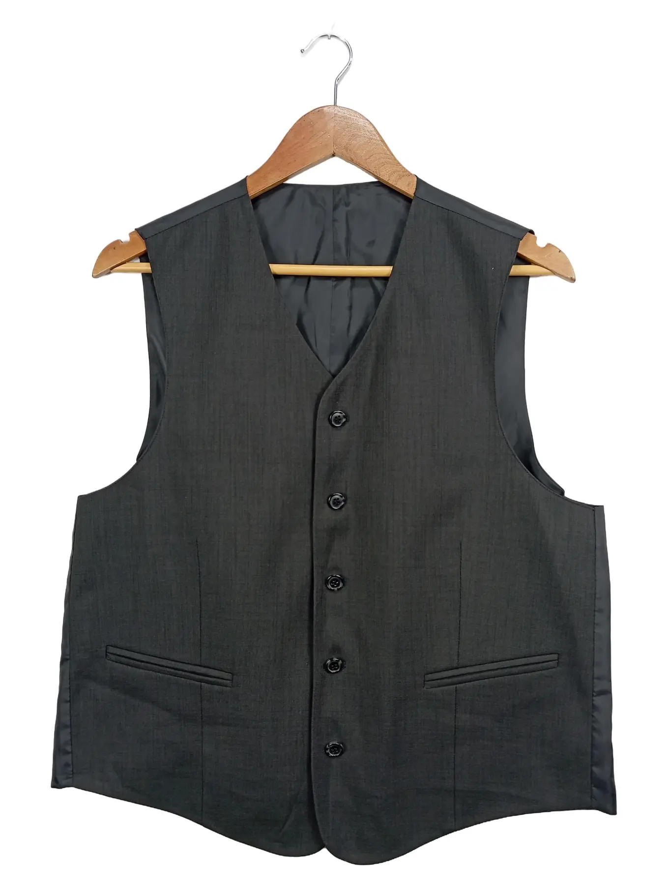 CANDA Herren Anzugweste Business Weste Gr. 48 Grau