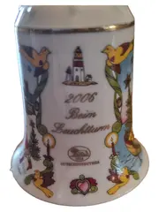 Vorschaubild 2 von Weihnachtsglocke 2006 Beim Leuchtturm Porzellan Mehrfarbig 8cm