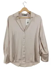 Vorschaubild 1 von Damen Bluse Langarm Beige Gr. 36/S Elegant