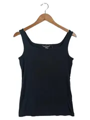 Vorschaubild 1 von Damen Basic Rippstrick Top Schwarz Gr. M