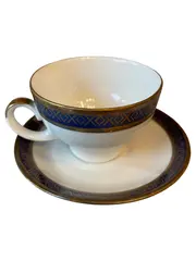 Vorschaubild 1 von Tasse mit Unterteller Klassisch Mehrfarbig Keramik M 200ml