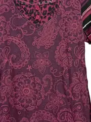 Vorschaubild 2 von Percival Mädchen Langarmshirt Gr. 128/134 Lila Paisley Boho