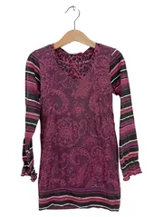 Vorschaubild 1 von Percival Mädchen Langarmshirt Gr. 128/134 Lila Paisley Boho