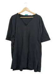 Vorschaubild 1 von Damen T-Shirt V-Ausschnitt Schwarz Gr. 50/52 Baumwolle Basic