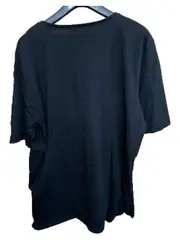 Vorschaubild 3 von Damen T-Shirt V-Ausschnitt Schwarz Gr. 50/52 Baumwolle Basic