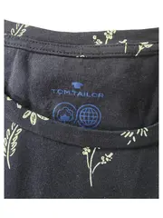 Vorschaubild 6 von Damen T-Shirt Blumenmuster Kurzarm Blau Gr. 38/M