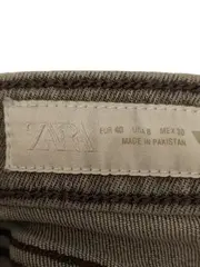 Vorschaubild 3 von Damen Bootcut Jeans Grau Größe 40 W31 Cropped Fransen