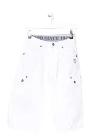 Vorschaubild 1 von Kinder Cargo Shorts Gr. 140 Weiß Casual Jungen Hose kurz