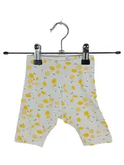 Vorschaubild 1 von Kinder Leggings mit Zitronenmuster Größe 74 Weiß Casual Baumwolle