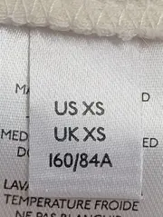 Vorschaubild 4 von Damen T-Shirt Gr. 34/XS Weiß Rippstrick Klassisch Elegant