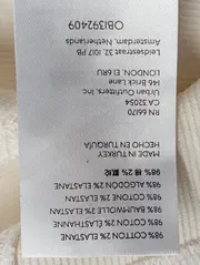 Vorschaubild 5 von Damen T-Shirt Gr. 34/XS Weiß Rippstrick Klassisch Elegant