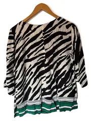 Vorschaubild 2 von Damen T-Shirt Zebra Muster Animal-Print Gr. 42/XL