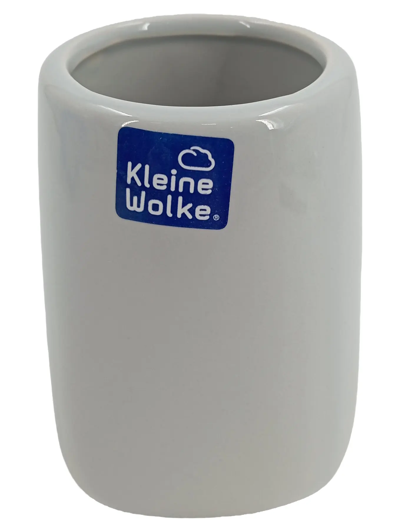 KLEINE WOLKE Zahnputzbecher Grau Modern Keramik Badezimmer Becher
