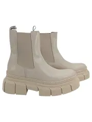 Vorschaubild 1 von Damen Chelsea Boots Stiefelette Beige Gr. 40 Modern