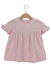 Vorschaubild 1 von Baby Mädchen Kleid Tunika Rosa Gr. 86/18M Baumwolle Modal